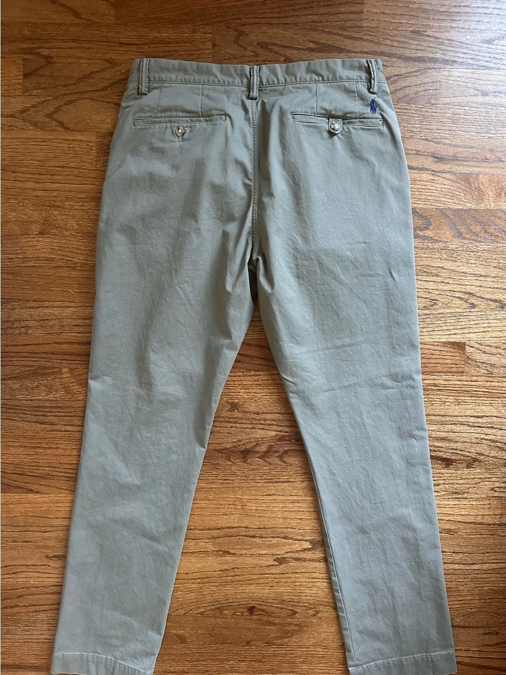 VTG  Polo Ralph Lauren Pants Mens 34x34 (33) Sage Green Chino Twill Trousers 90s